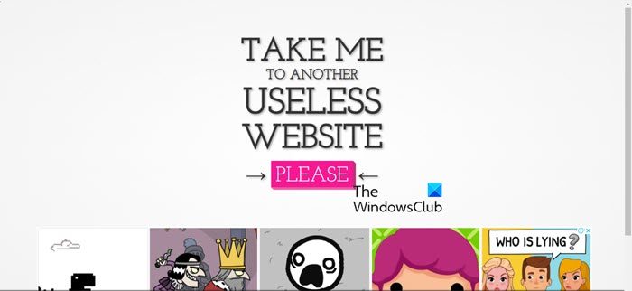Useless Websites list