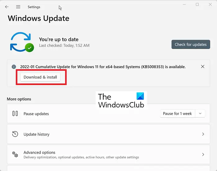 Windows 11 updates