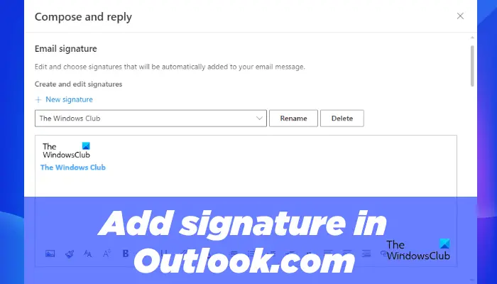 how to create your email signature in outlook