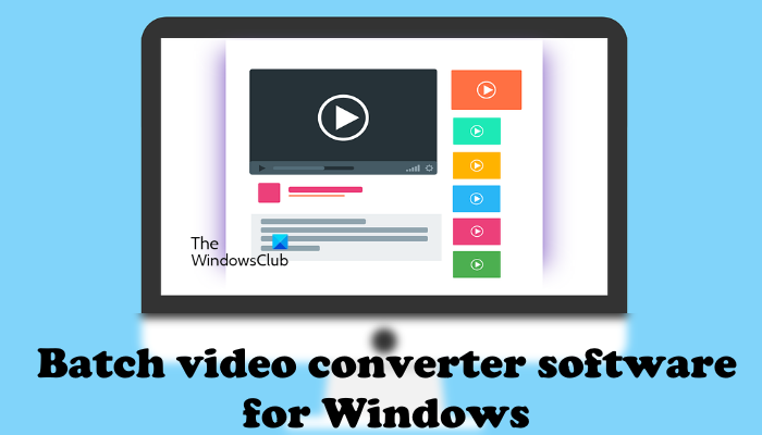 Batch video converter software for Windows Batch video converter software for Windows