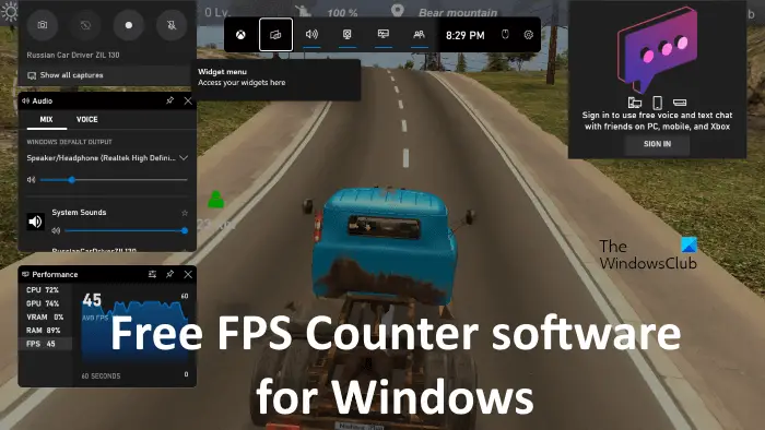 Best free FPS Counter software Windows
