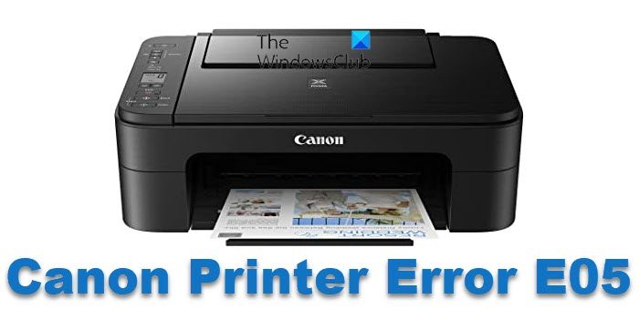 Canon Printer Error E05