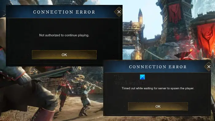 Fix New World Connection Error