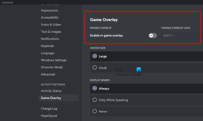 Disable-in-game-Overlay-in-Discord