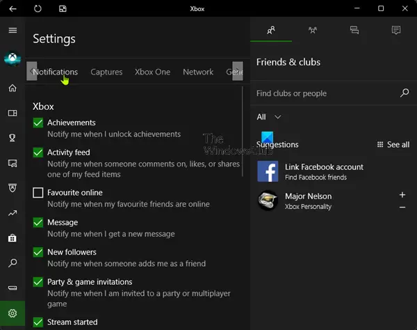 Enable Notifications on Xbox App