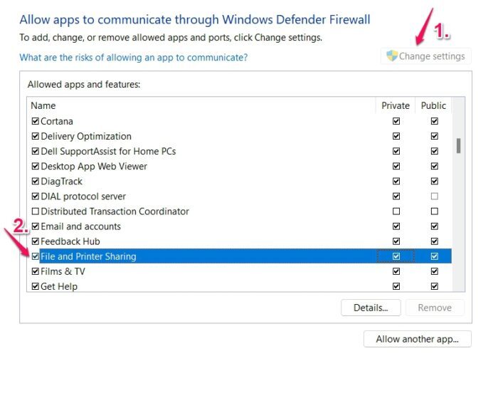 File Sharing is not working in Windows 11/10