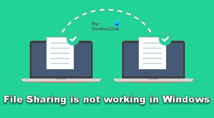 File Sharing is not working in Windows