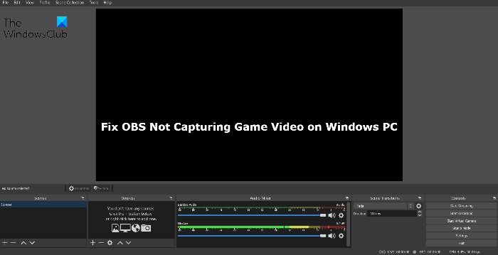 Fix OBS Not Capturing Game Video on Windows PC