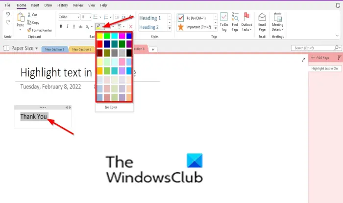 How to Highlight Text and Notes in OneNote