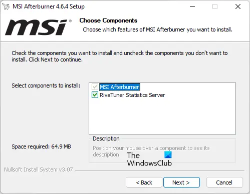 Install MSI Afterburner on Windows