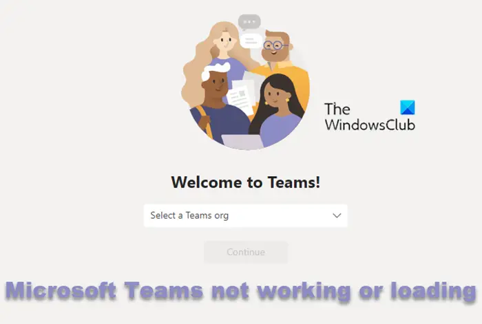 Microsoft Teams web app not working or loading