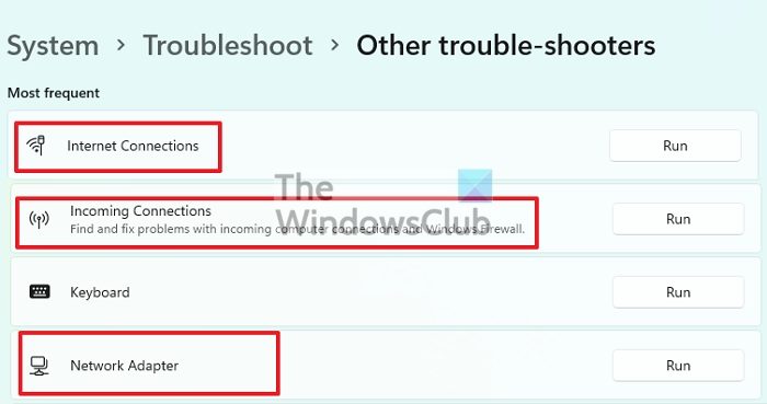 Network Troubleshooter Windows