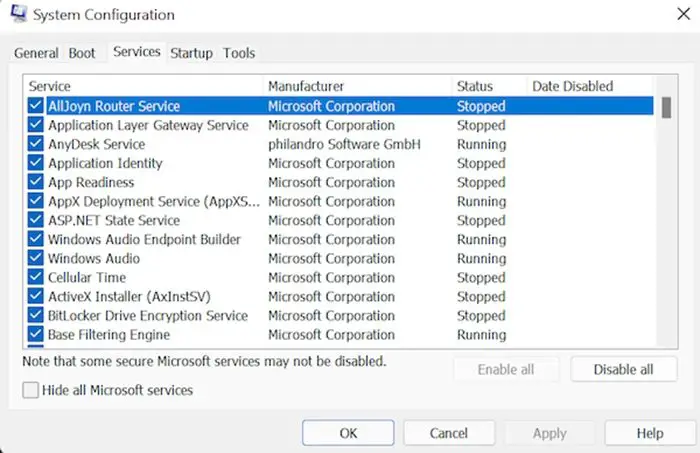 Windows Audio Service needs a restart
