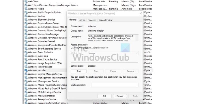 Windows Installer Service