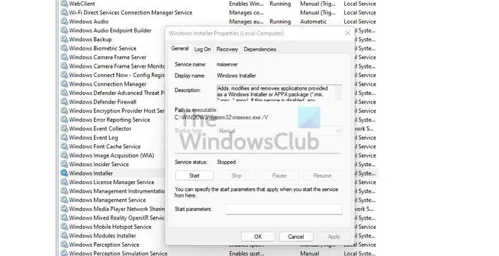 Windows Installer Service