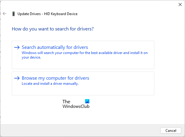 Update the device driver