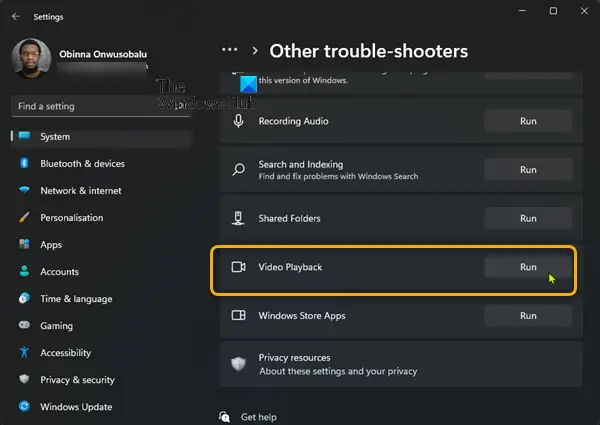 Video Playback Troubleshooter-11
