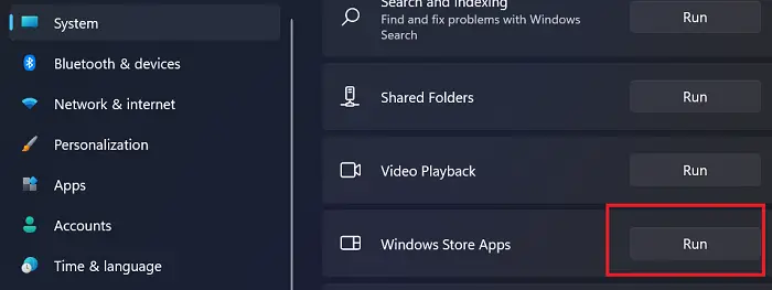 Windows Store Apps Troubleshooter - 11