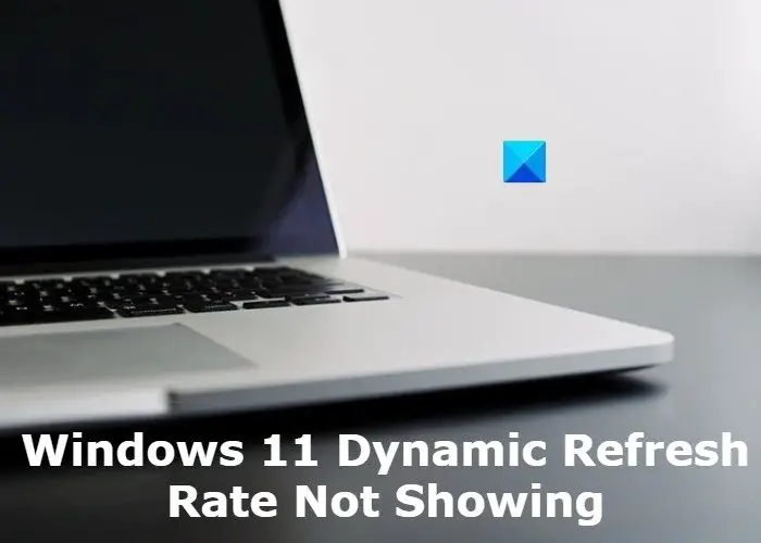 Dynamische Aktualisierungsrate Von Windows 11 Wird Nicht Angezeigt