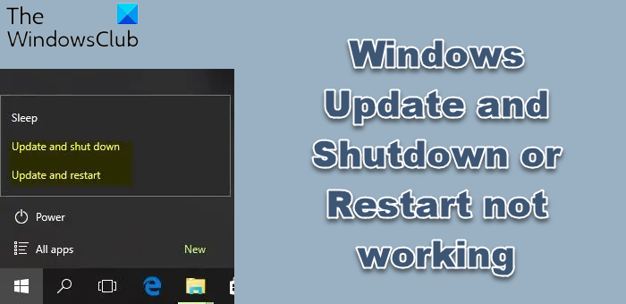 Windows Update and ShutdownRestart not working