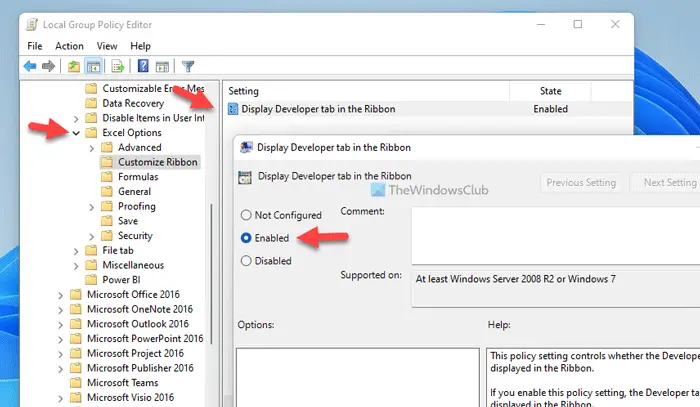 How to add Developer tab in Word and Excel Office programs