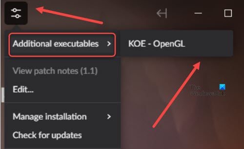 Add Executables