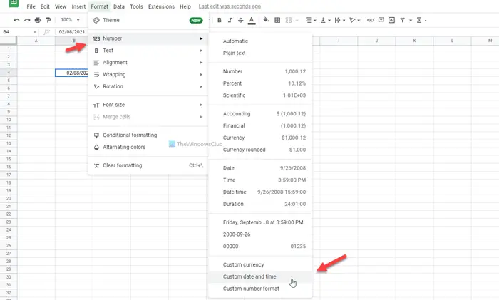 How to change date format in Google Sheets and Excel Online
