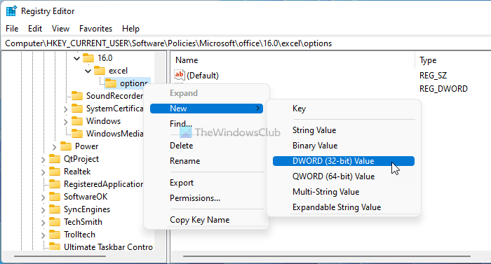 How to change default Excel worksheet direction