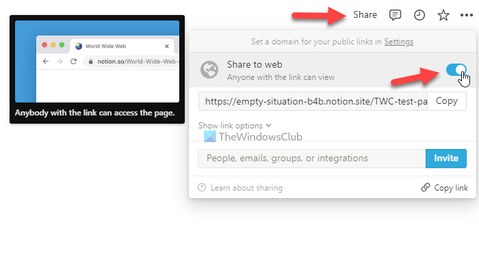 Как создать публичные страницы в Notion Как создать публичные страницы в Notion
