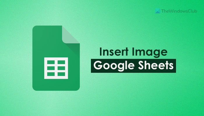 How to insert image in Google Sheets