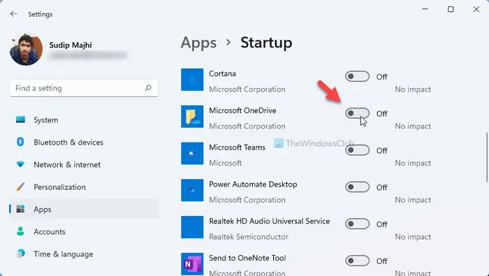 OneDrive not opening on startup in Windows 11/10