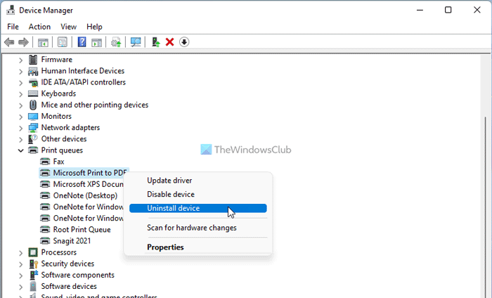 Print to PDF is missing in Windows 11/10 