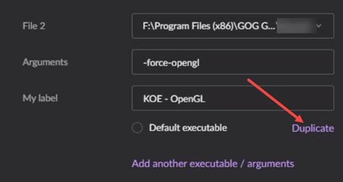 Set Launch Parameters