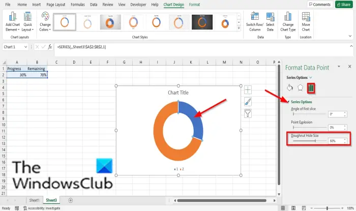 How to create a Bar or Circle Progress Chart in Excel