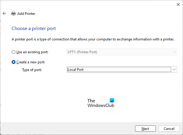 Add XPS Document Writer manually in Windows