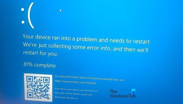 Fix mtkwl6ex.sys BSOD on Windows 11/10