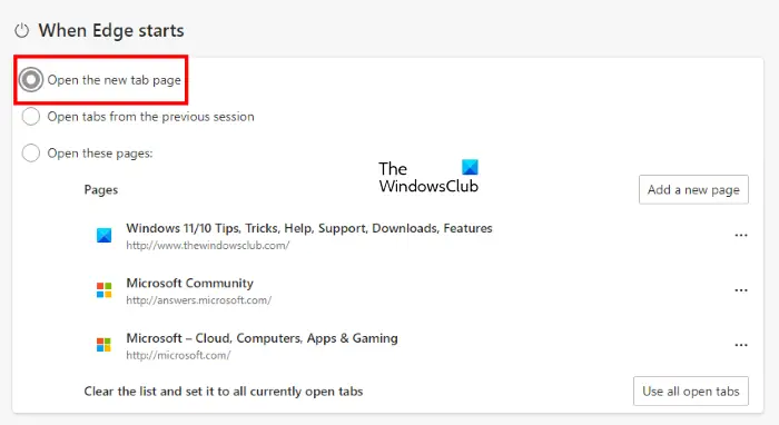 Microsoft Edge will open your email from the new tab page