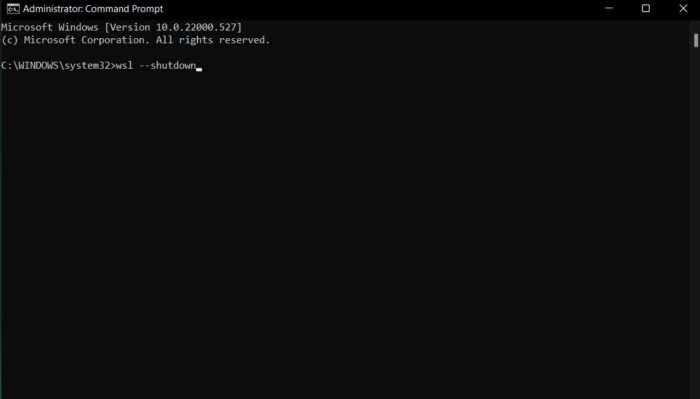 Закрыть процесс vmmem