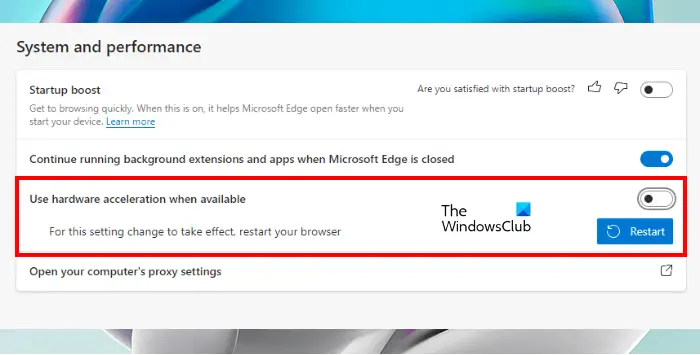 Disable Hardware Acceleration in Microsoft Edge