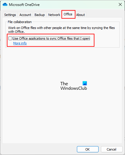 Disable OneDrive sync for Office applications