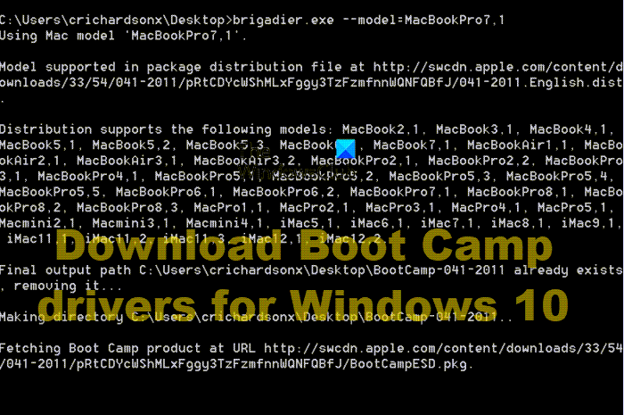 download bootcamp drivers for windows 10 64 bit
