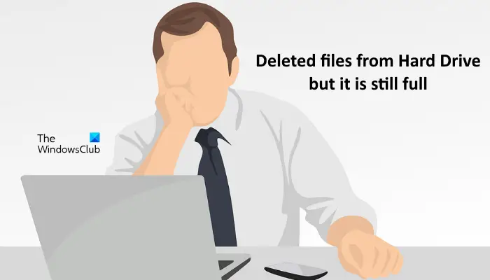 Hard Drive is full after deleting files