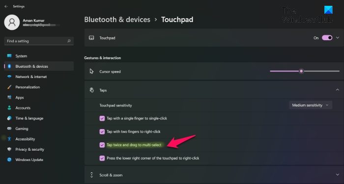 How to Enable Two Finger Tap for Right Click in Windows