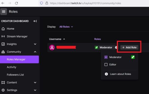 How to make someone a VIP on Twitch?
