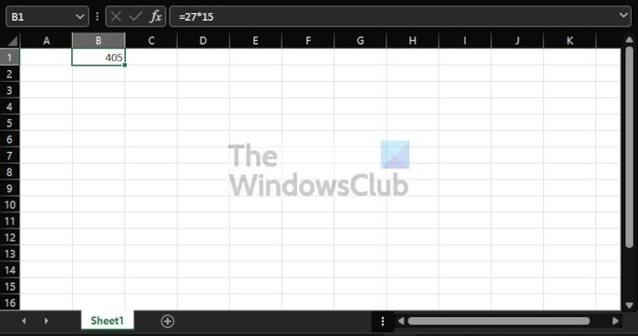 How to multiply numbers in Single or Multiple cells in Excel