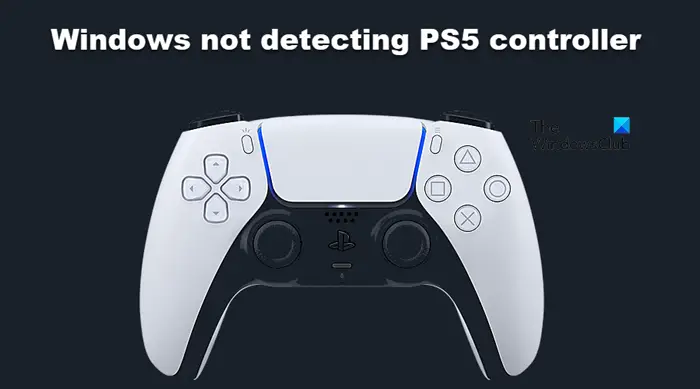 Windows not detecting PS5 controller