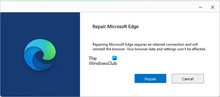 Repair Microsoft Edge on Windows 11