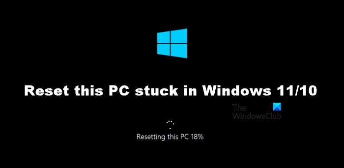 Reset this PC stuck in Windows 11/10 Reset this PC stuck in Windows 11/10