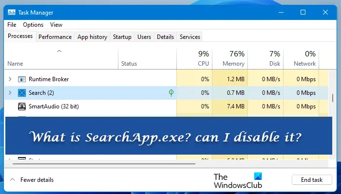 What is SearchApp.exe? Can I disable it?