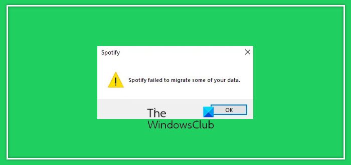 Fix Spotify failed to migrate some of your data error